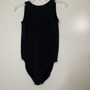 Free People Intimate Seamless scoop back black sleeveless bodysuit size xs/s